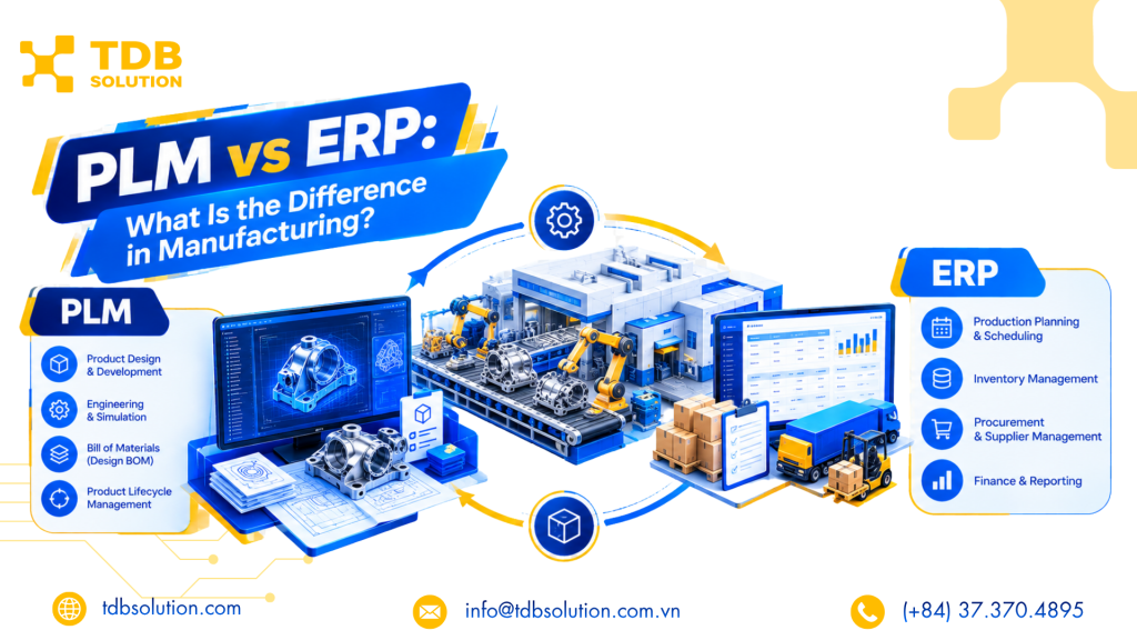 PLM và ERP: Sự khác biệt trong lĩnh vực sản xuất là gì?